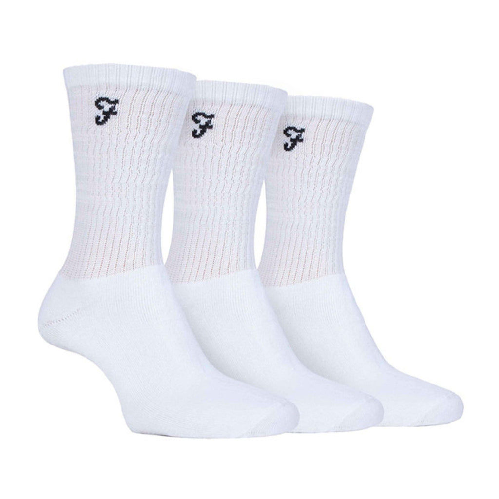 3 Pack Mens Cushioned Sole Athletic Sports Crew Socks