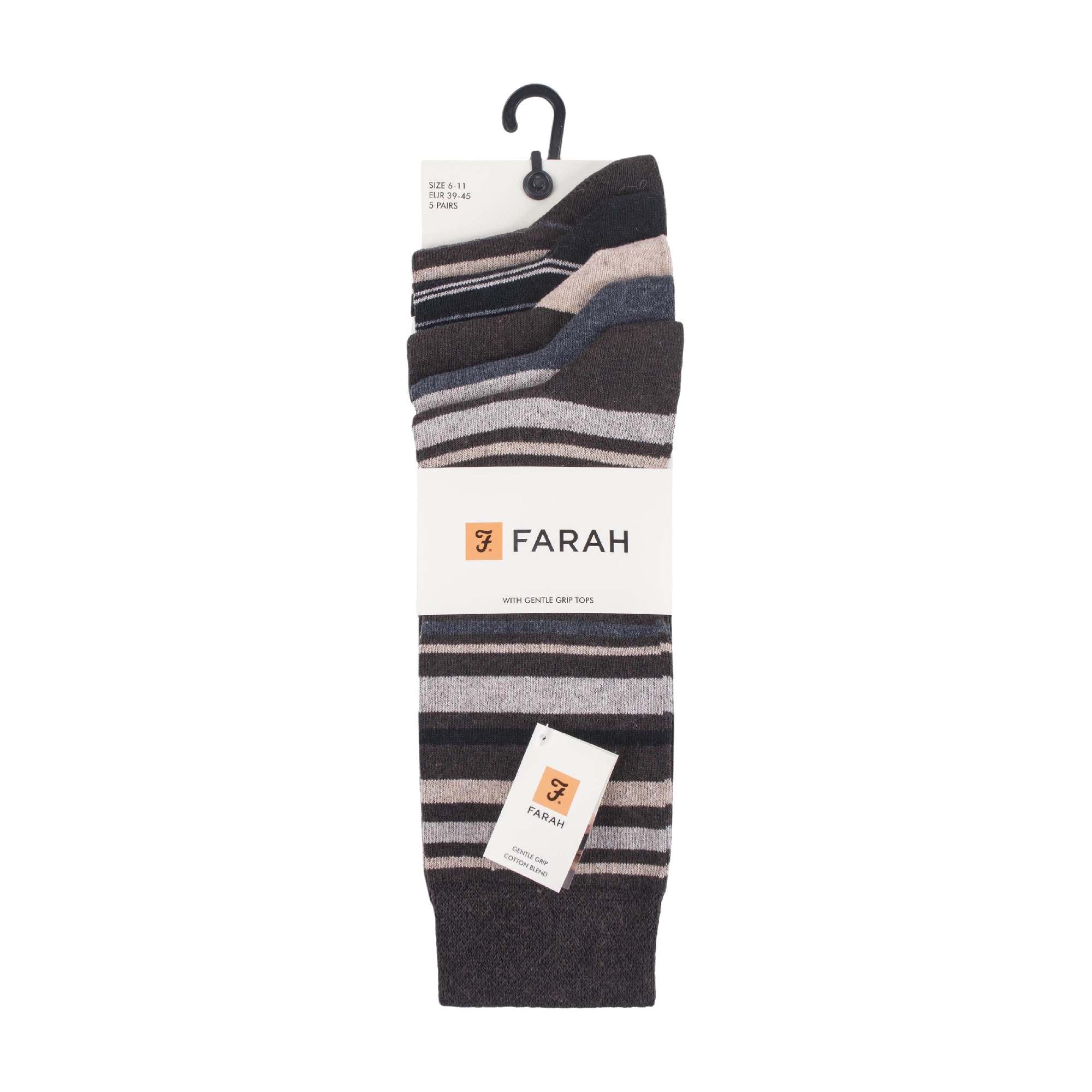 5 Pack Mens Patterned Cotton Dress Socks