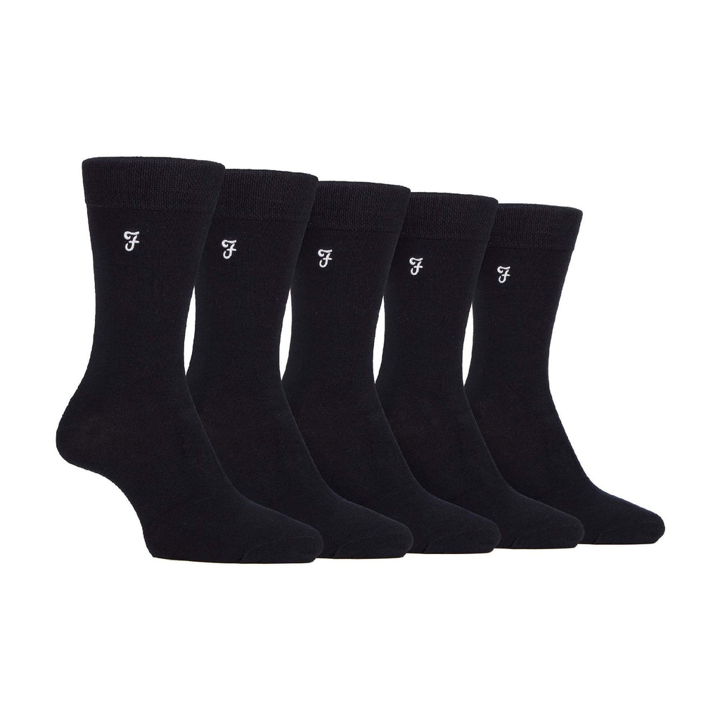 5 Pack Mens Bamboo Bright Striped Patterned Socks