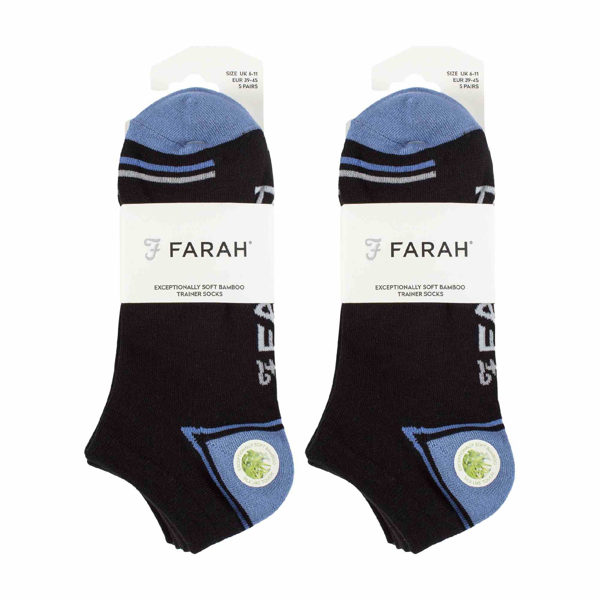 10 Pack Mens Breathable Bamboo Plain Trainer Socks