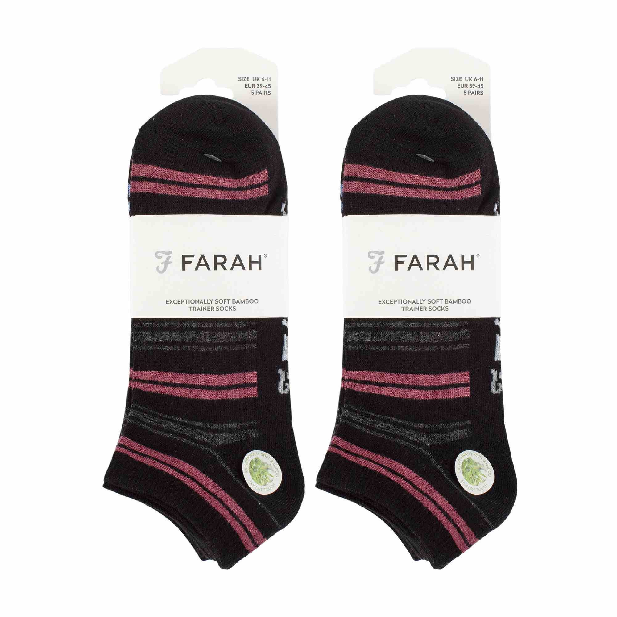 10 Pack Mens Breathable Bamboo Plain Trainer Socks