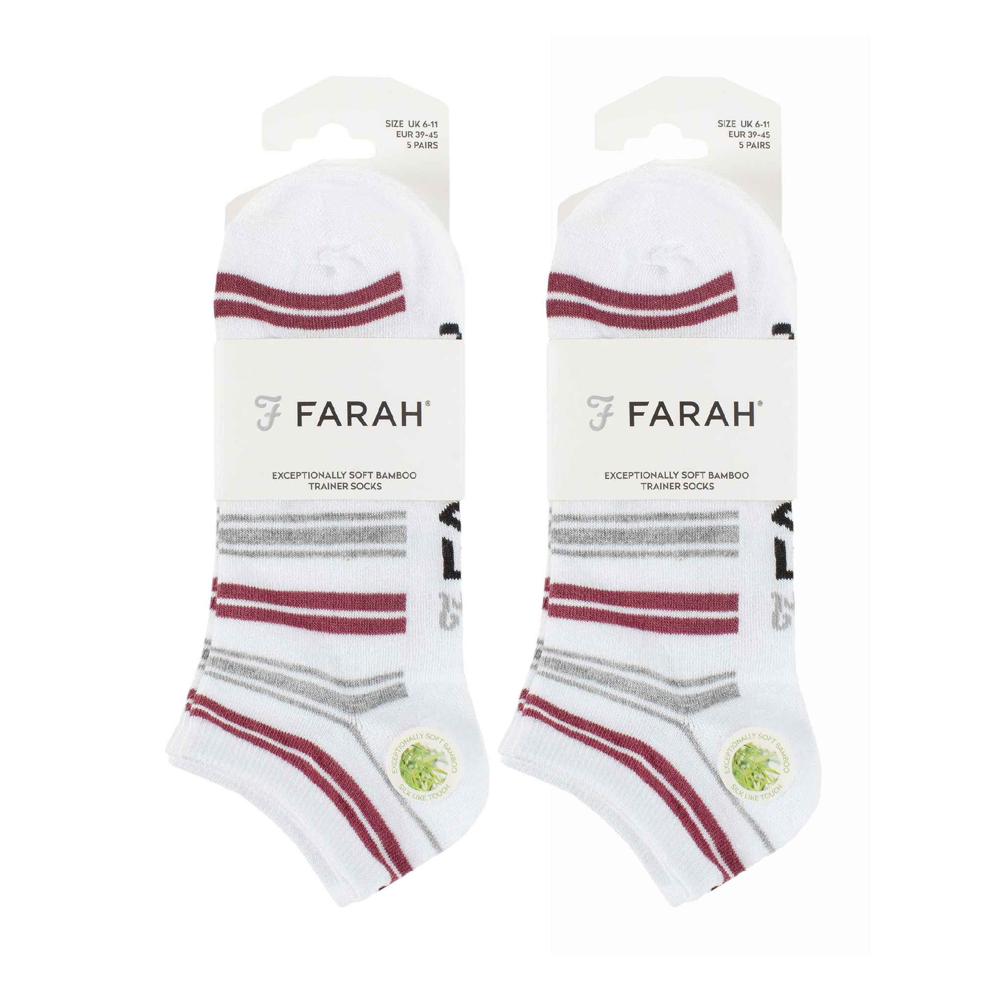 10 Pack Mens Breathable Bamboo Plain Trainer Socks
