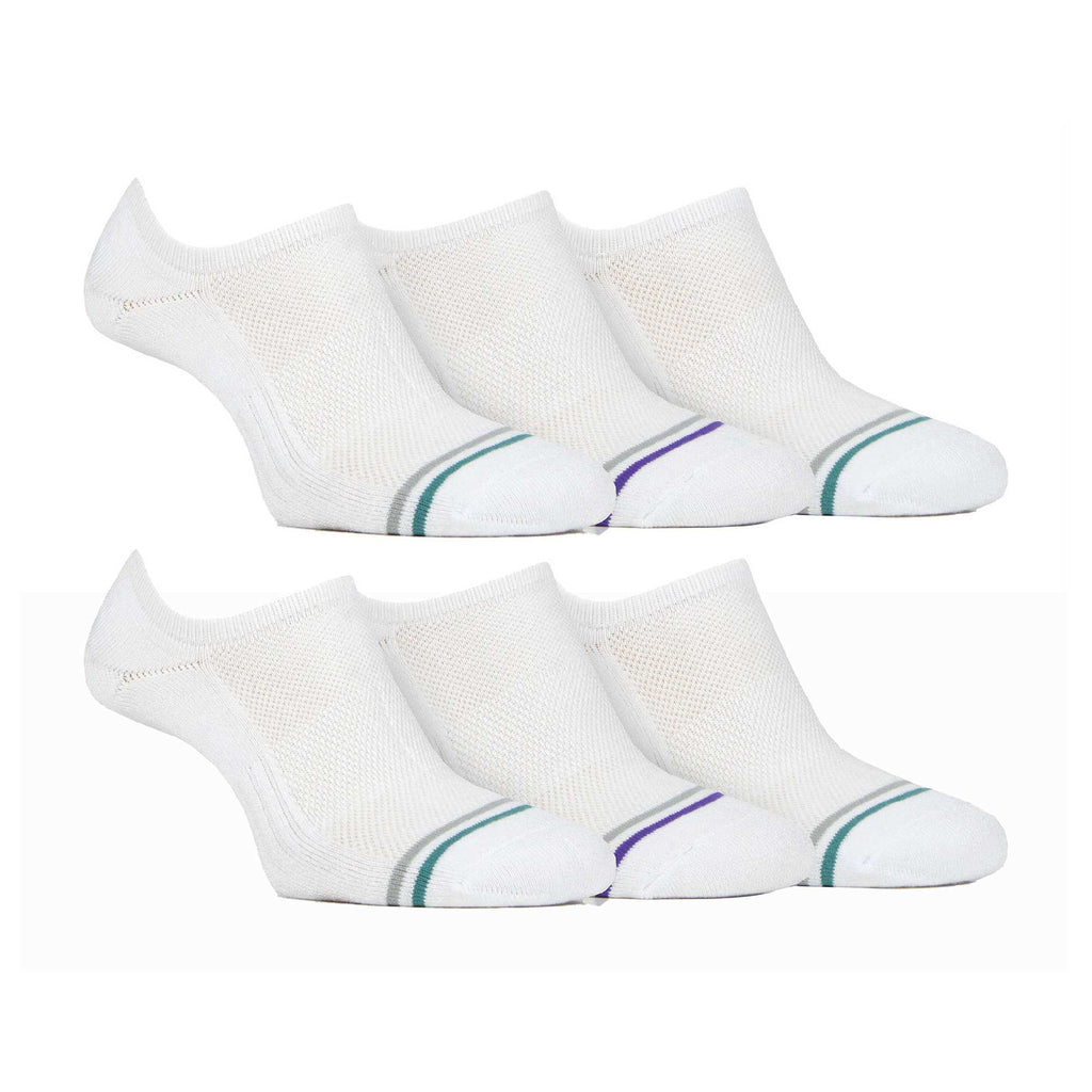 6 Pack Mens Soft Breathable Bamboo No Show Socks
