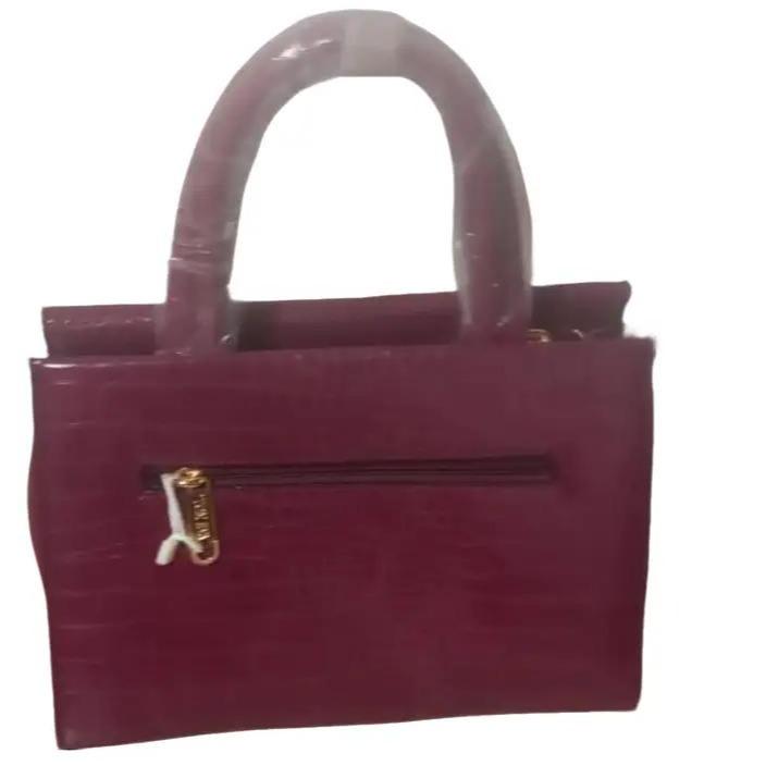 Crocodile handbag with flap decorated with Letter B and Golden fringe – 20H-2999