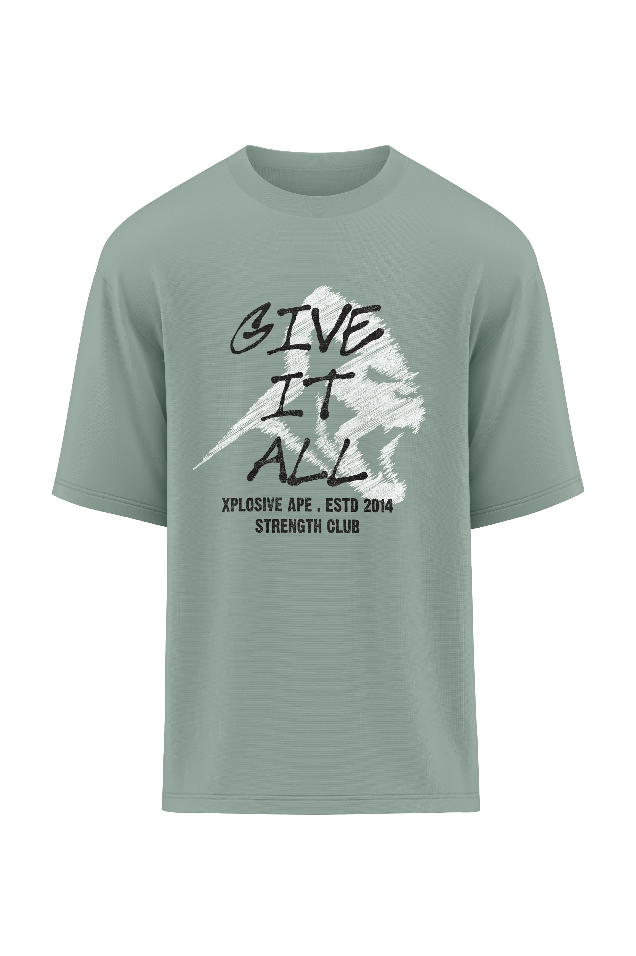 XAPE Give It All Oversized Tee - Sage