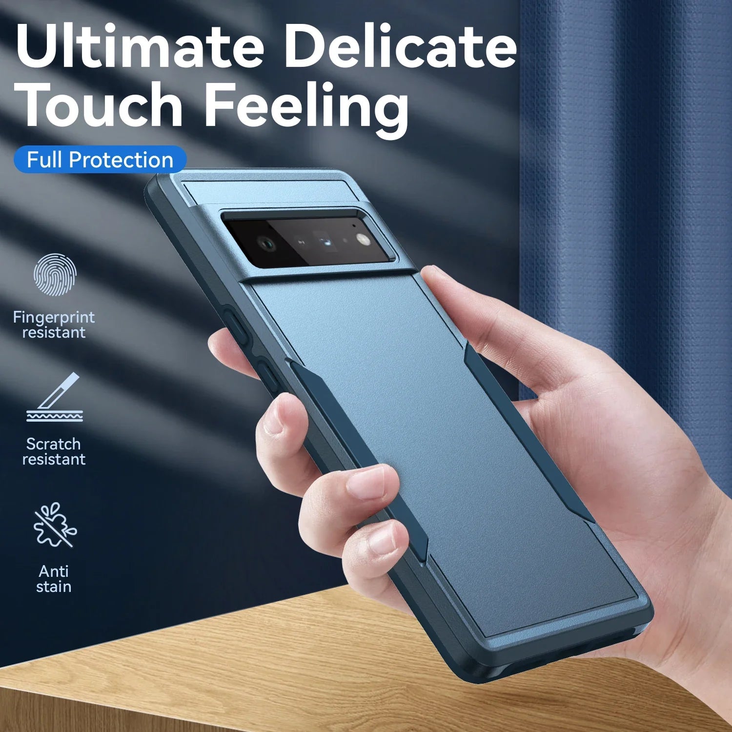 Heavy Duty Rugged Armor Shockproof Case For Google Pixel 8 7 6 Pro 6A 7A 8A Soft TPU Hard Plastic Protective Back Cover Fundas
