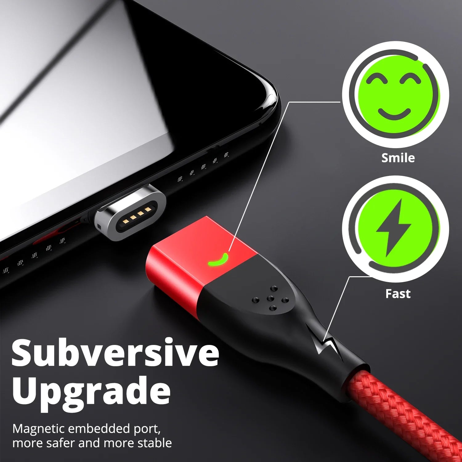 FONKEN Magnetic Cable Type C Magnetic Charge Cable Micro USB Magnet Charger Cable For Xiaomi Samsung Huawei Mobile Phone Cables