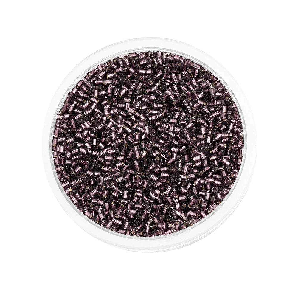 1000/1800Pcs 2mm Hexagon Czech Glass Cylindrical Loose Small Seed Needle Beads for DIY Bracelet Necklace Jewelry Making Supplies