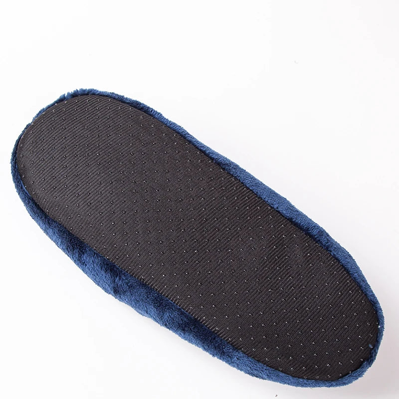 Mens House Slippers Fluffy Home Winter Warm Plus Size Non Slip Plush Soft Comfy Male Casual Indoor Floor Shoes Lazy Flat Fuzzy
