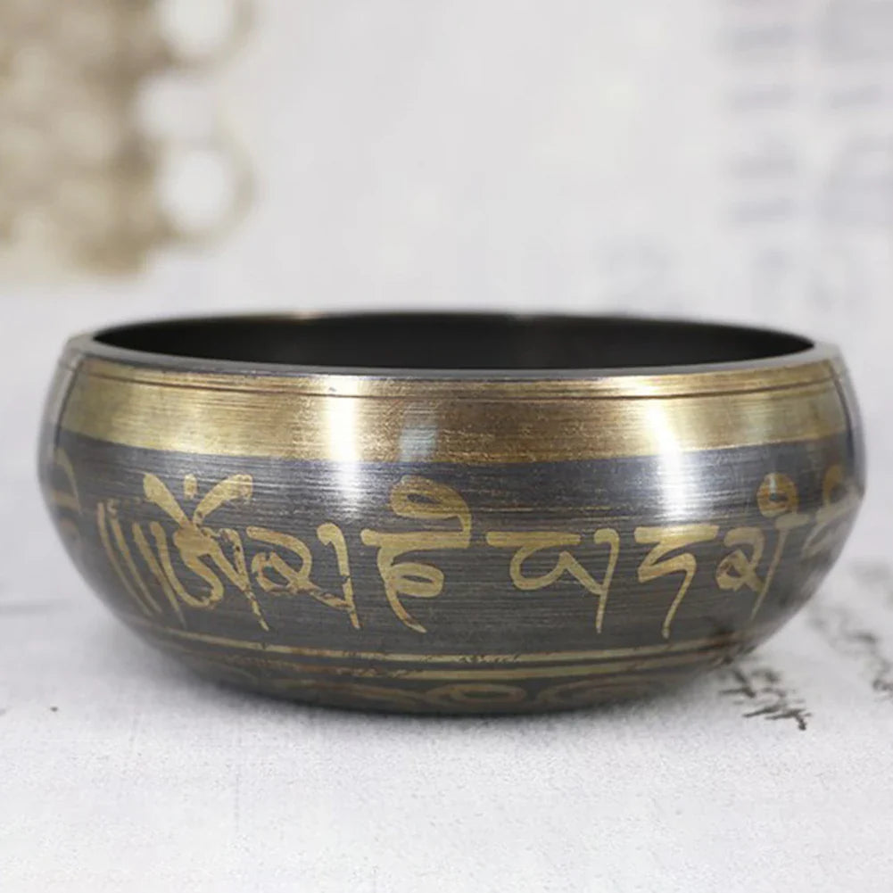 Tibetan Chime Singing Bowl Striker Handmade Buddha Yoga Meditation Sound Yoga Meditation Healing Copper Singing Bowl