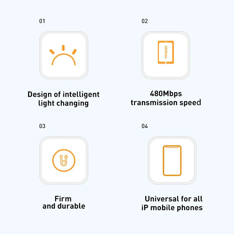 Baseus USB Cable for iPhone 6 7 8 Plus 11 12 13 Pro XS Max X XR 18W Lighting Fast Charging Charger USB Data Cable for iPad Cord