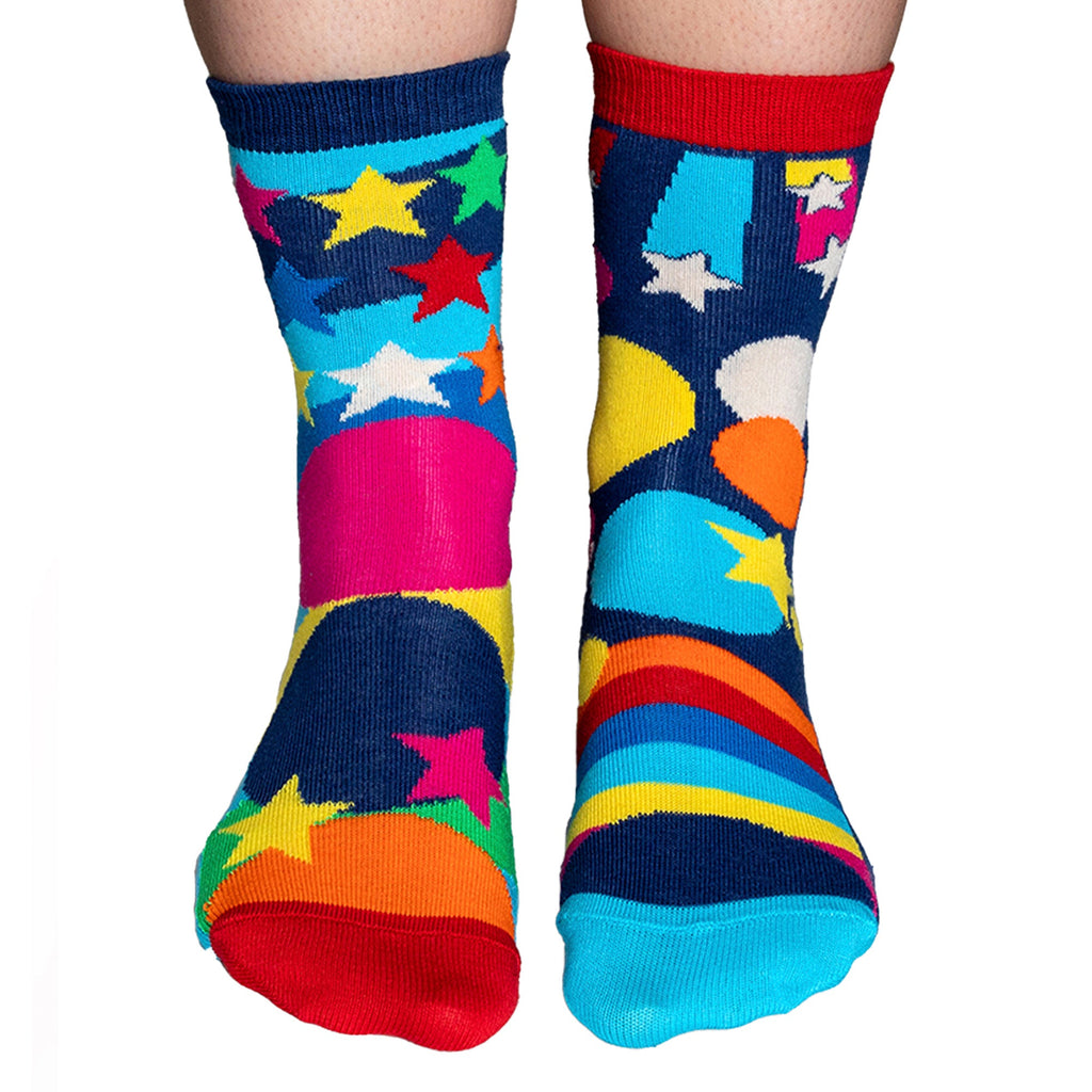 6 Pack Kids Happy Birthday Soft Novelty Odd Socks in Gift Box