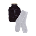 Plush Cuddly Hot Water Bottle & Fluffy Socks Gift Set