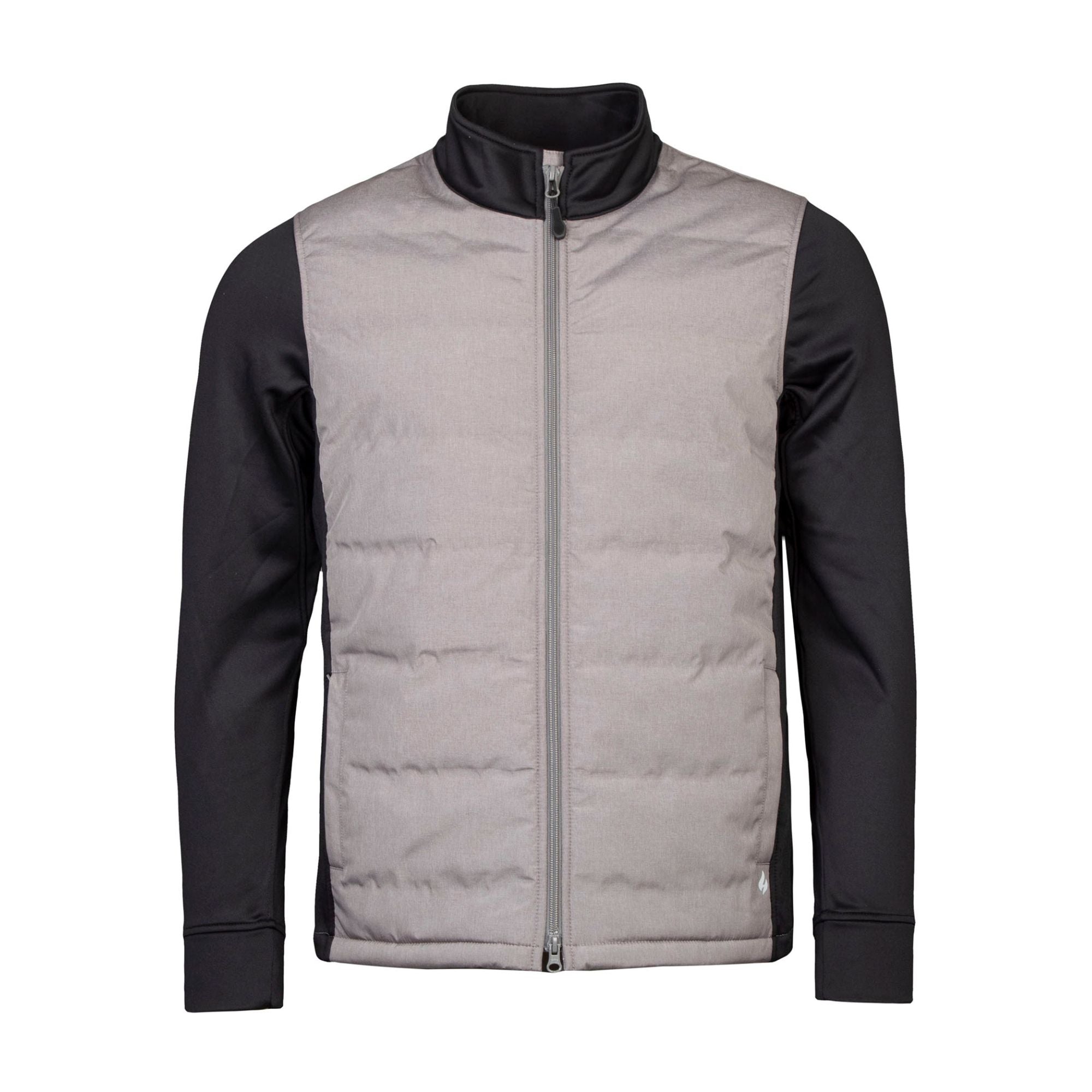 Men's Hybrid Fleece Lined Jacket Full Zip | Insulated Waterproof Coat