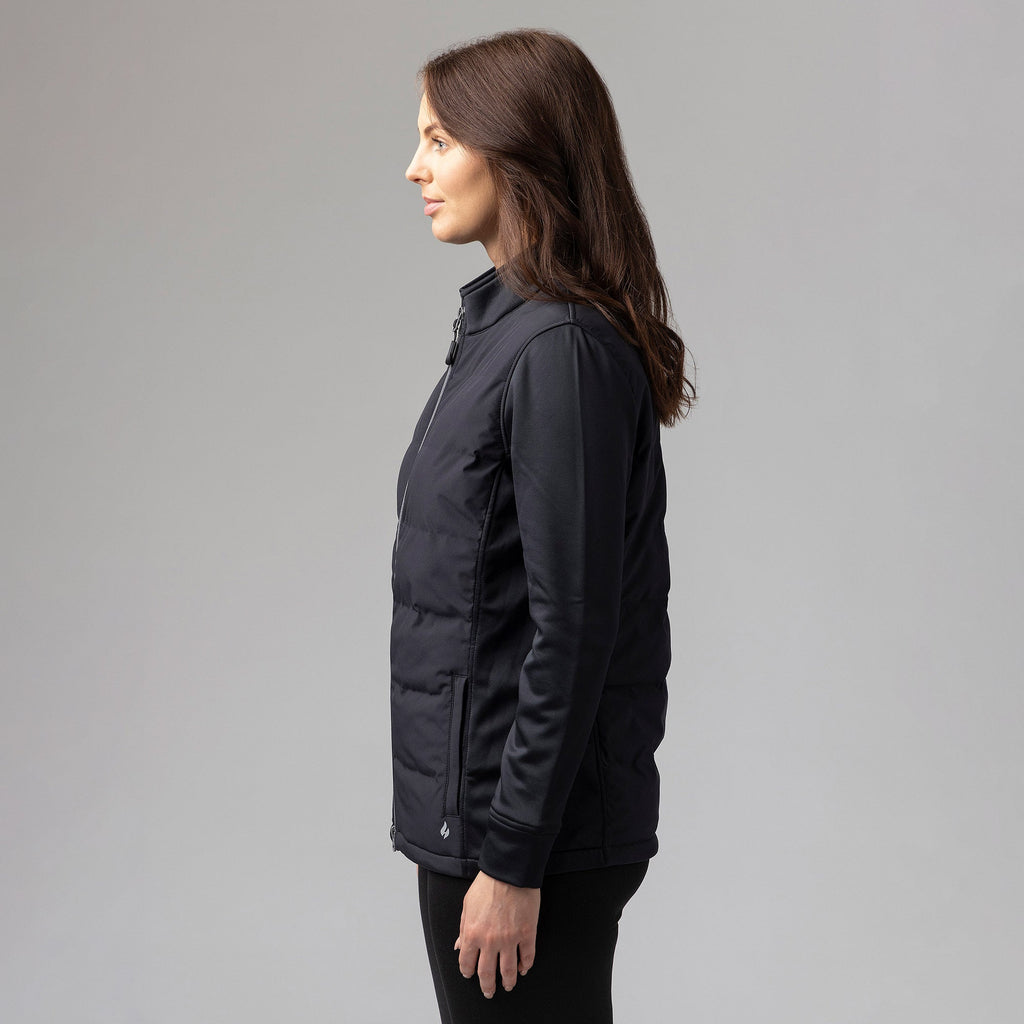 Winter Insulated Women's Hybrid Jacket | Fleece-Lined Waterproof Coat