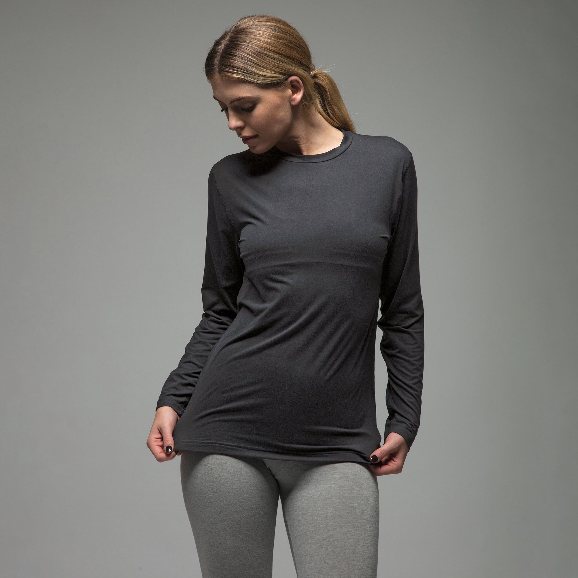 Ultra Lite Fleece-Lined Thermal Top for Women | Ladies Long Sleeve Thermal Top
