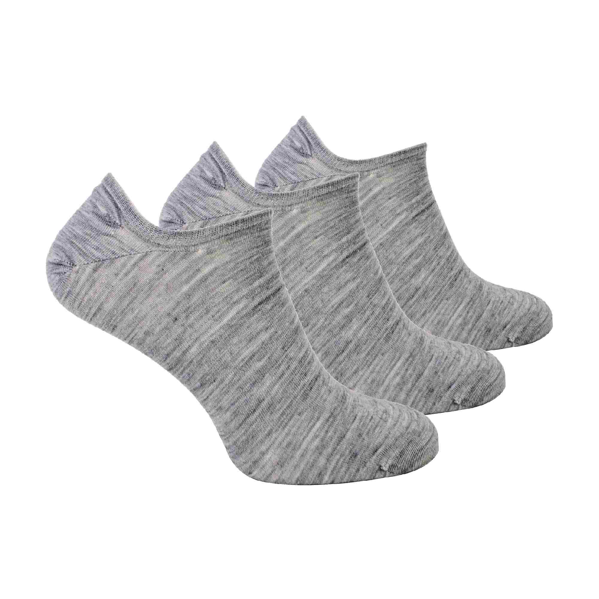 3 Pack Mens Merino Wool Invisible No Show Socks