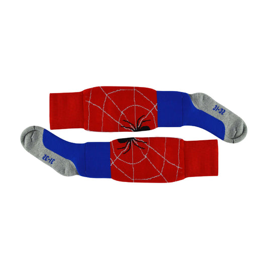 1 Pack Adults & Kids Knee High Fun Patterned Hockey Socks - Spiderman