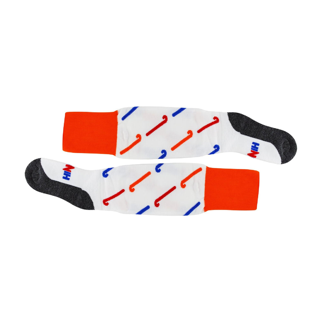 1 Pack Adults & Kids Knee High Hockey Socks with Hockey Stick Designs
