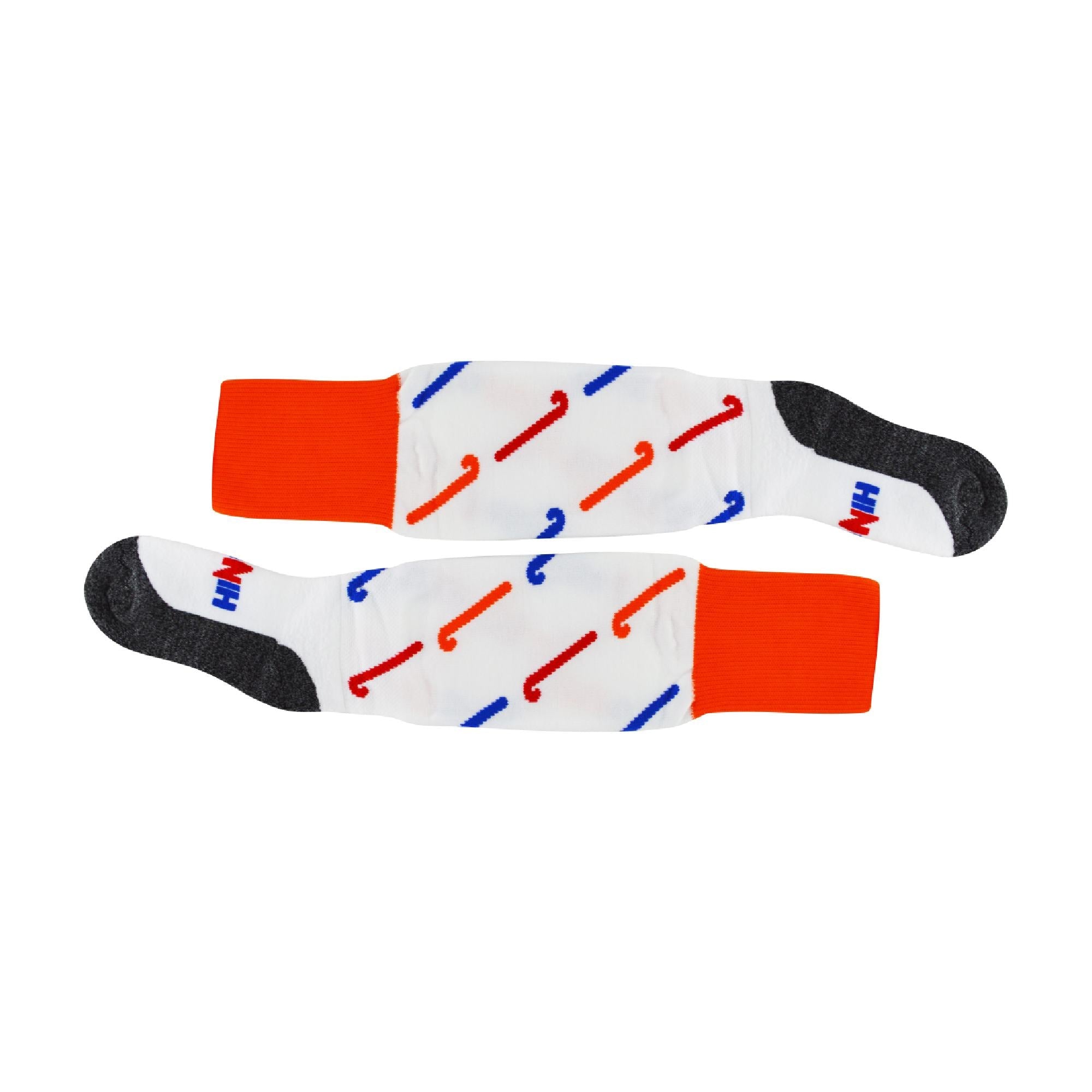 1 Pack Adults & Kids Knee High Hockey Socks with Hockey Stick Designs