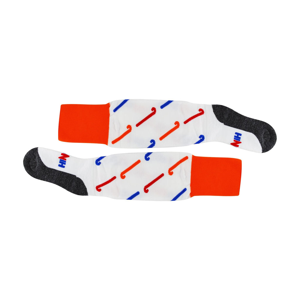 1 Pack Adults & Kids Knee High Hockey Socks with Hockey Stick Designs