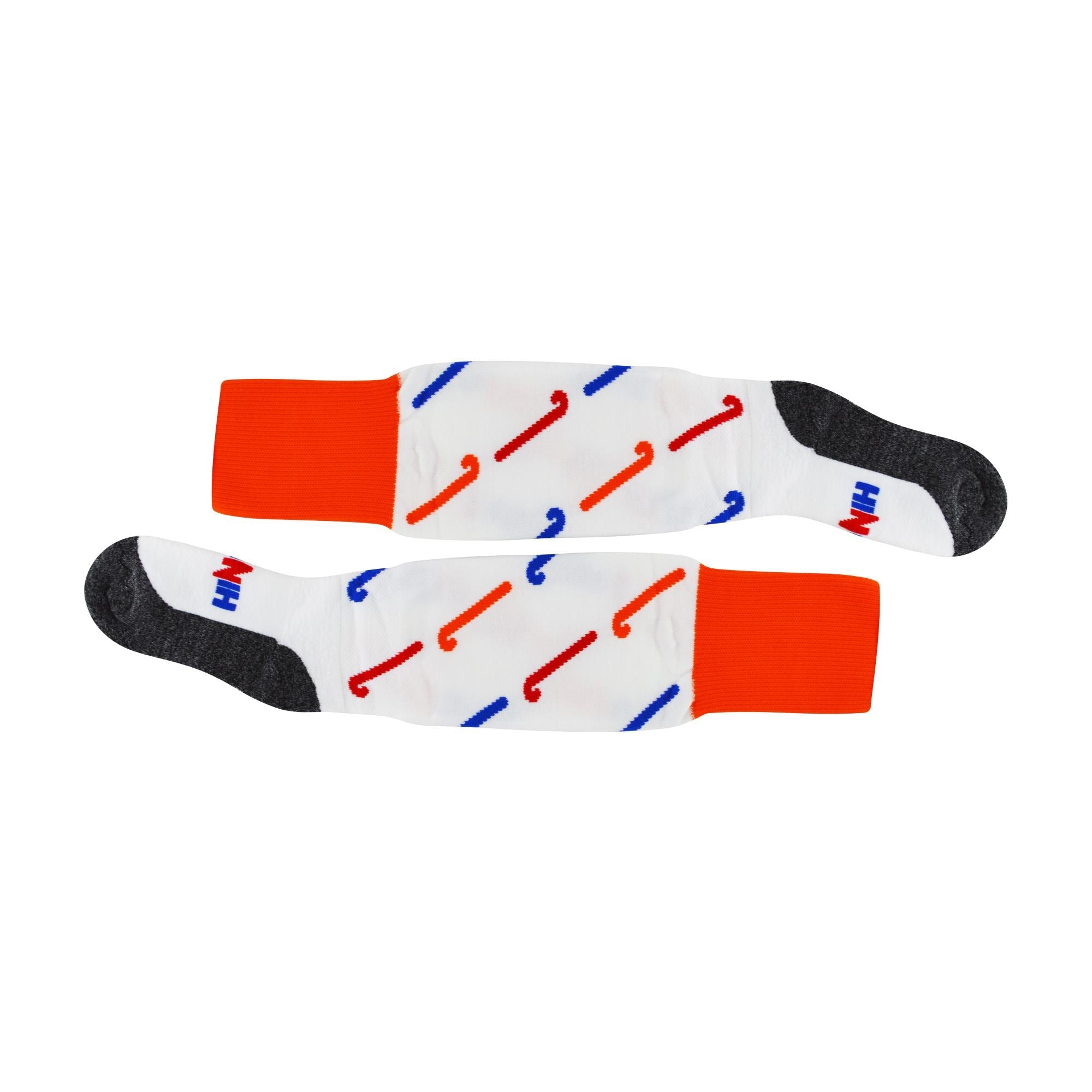 1 Pack Adults & Kids Knee High Hockey Socks with Hockey Stick Designs