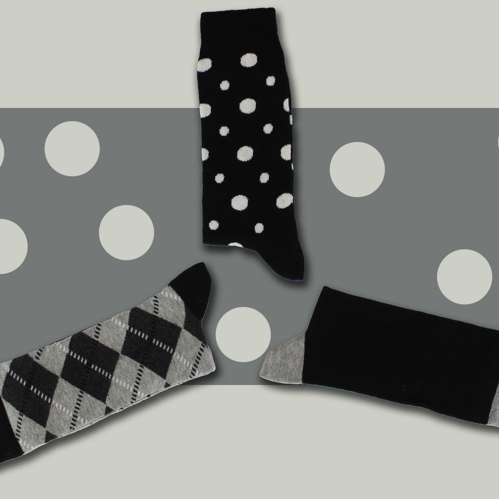 Pack of 3 Classic Argyle Patterned Mens Dress Socks | Colorful Argyle Socks