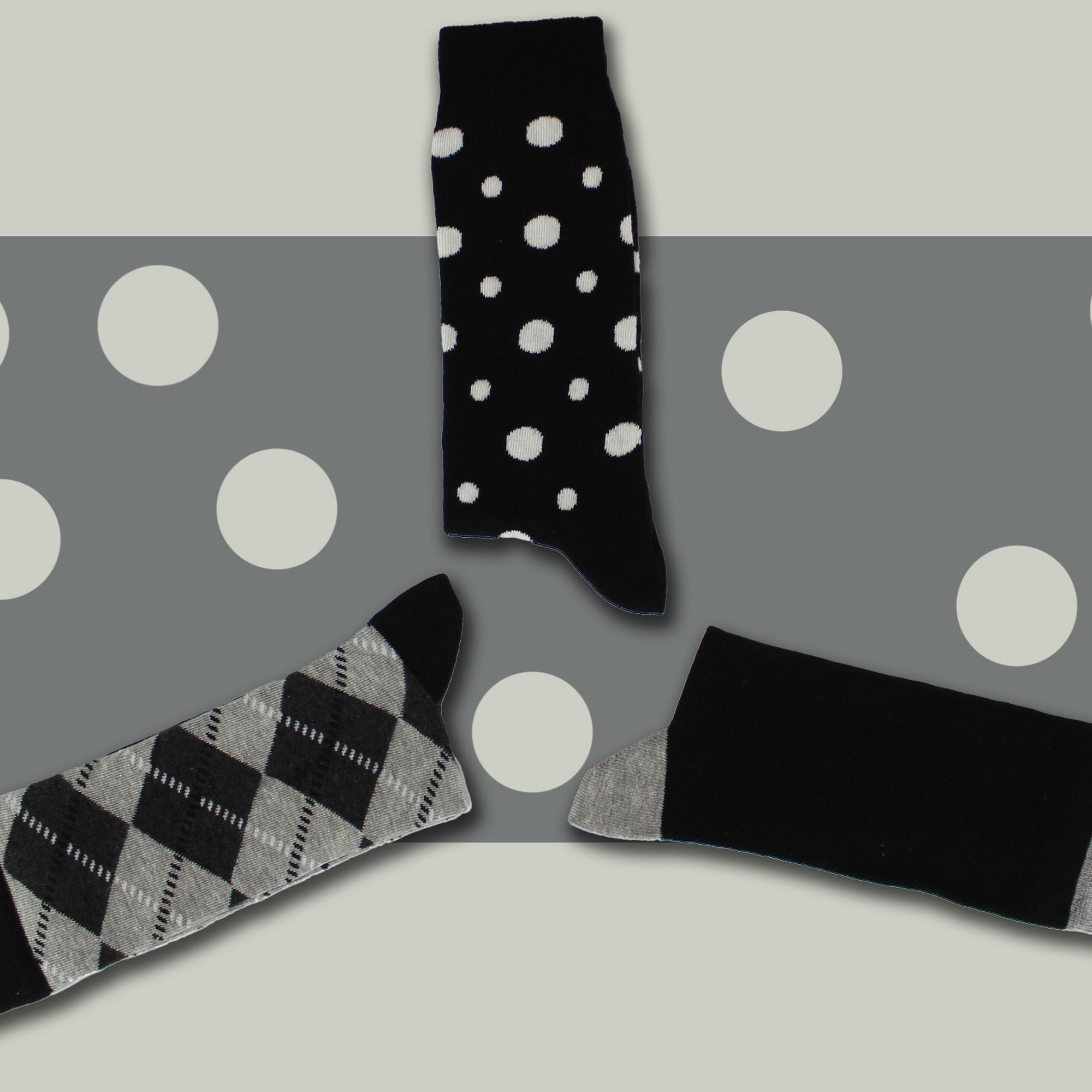 Pack of 3 Classic Argyle Patterned Mens Dress Socks | Colorful Argyle Socks