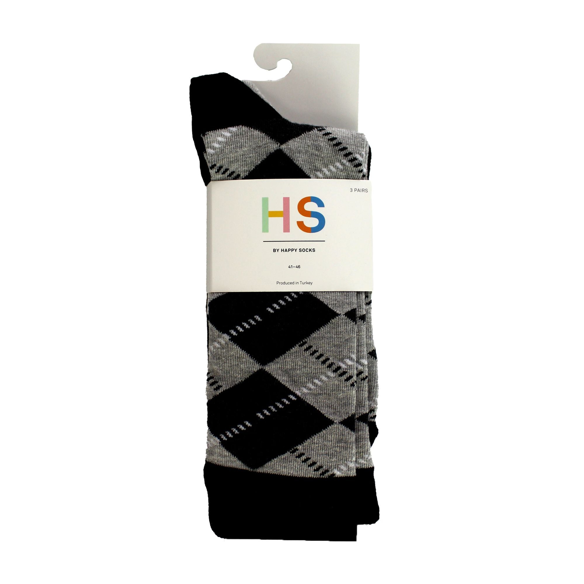 Pack of 3 Classic Argyle Patterned Mens Dress Socks | Colorful Argyle Socks