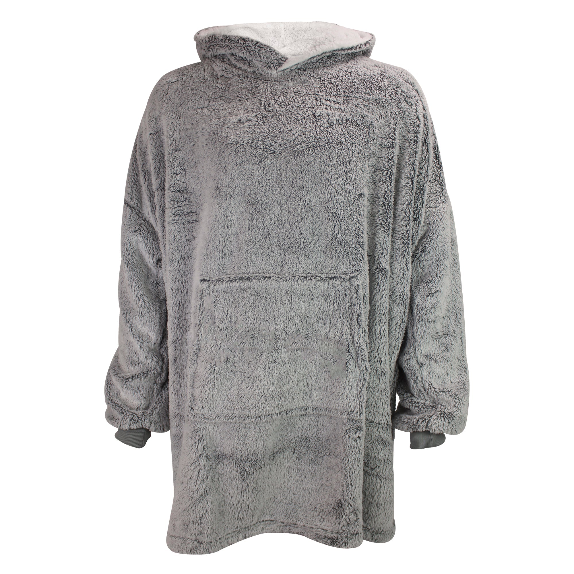 Mens Fleece Lined Blanket Hoodie | Shaggy Loungewear Top with Hood