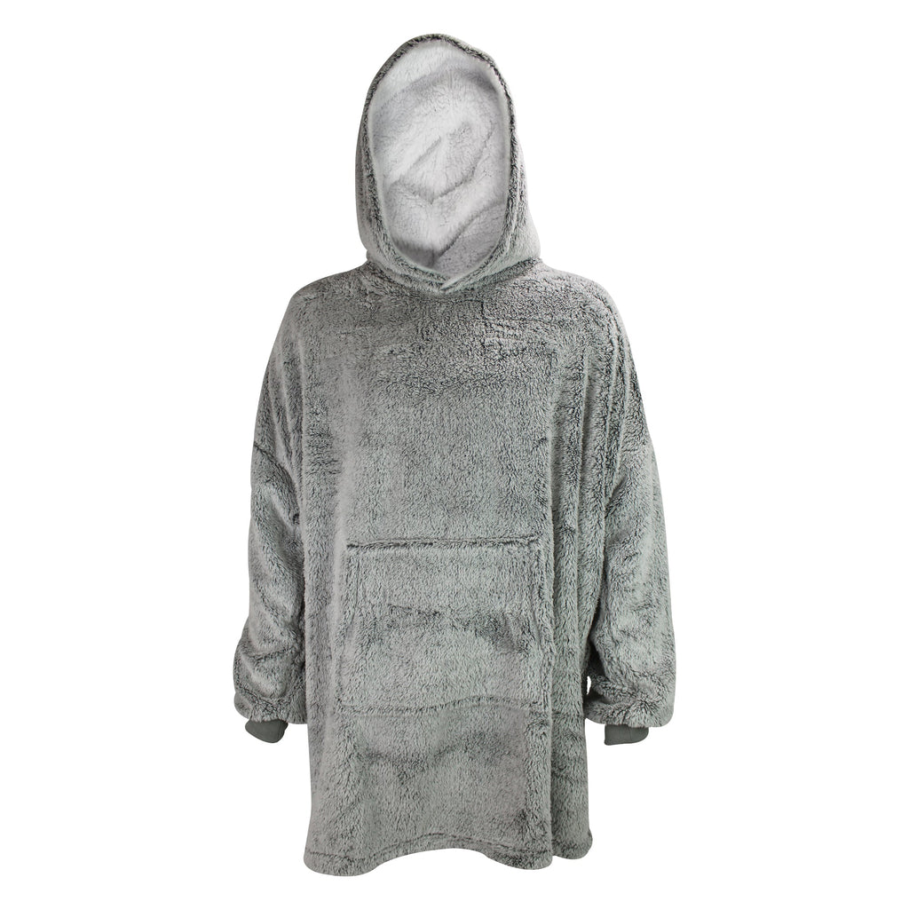 Mens Fleece Lined Blanket Hoodie | Shaggy Loungewear Top with Hood