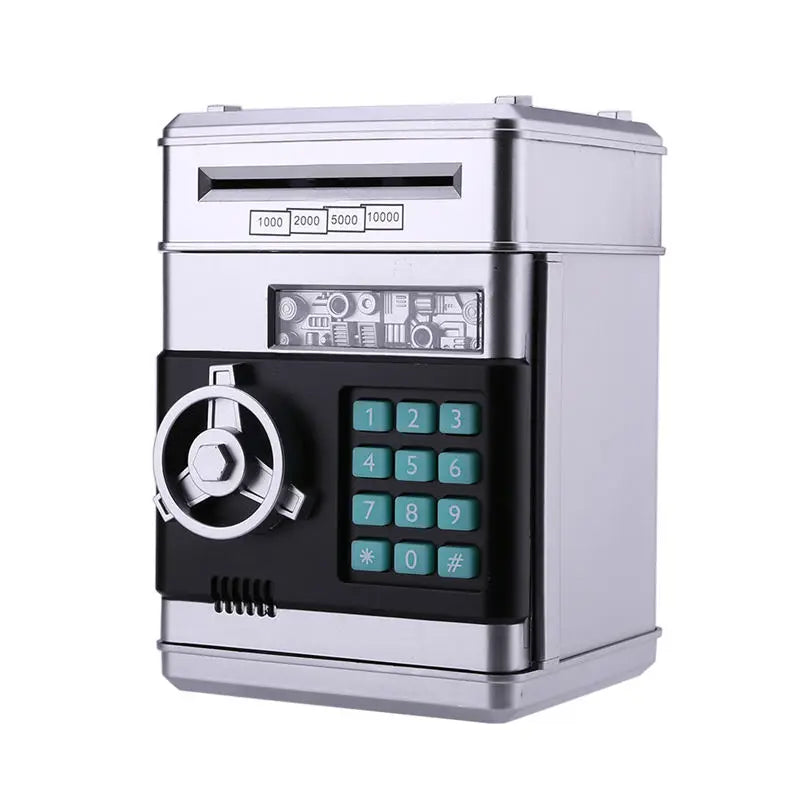 Electronic Piggy Bank Safe Money Box for Children Digital Coins Cash Saving Safe Deposit ATM Machine Birthday Gift for Kids