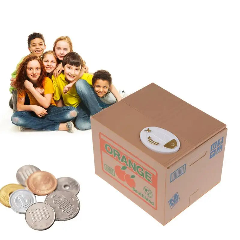 Electronic Piggy Bank Safe Money Box for Children Digital Coins Cash Saving Safe Deposit ATM Machine Birthday Gift for Kids
