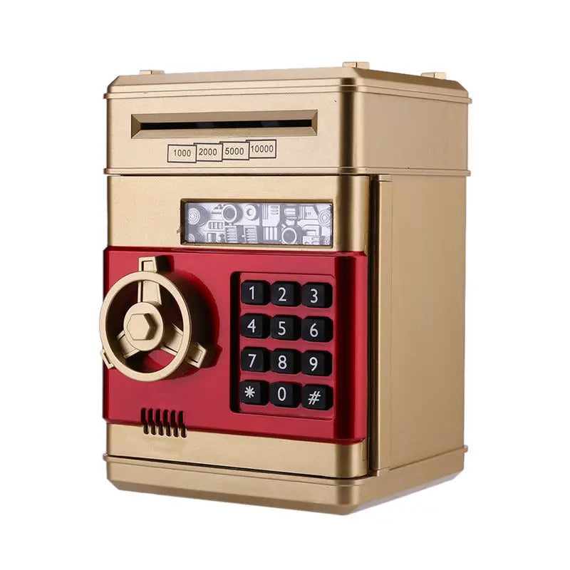 Electronic Piggy Bank Safe Money Box for Children Digital Coins Cash Saving Safe Deposit ATM Machine Birthday Gift for Kids