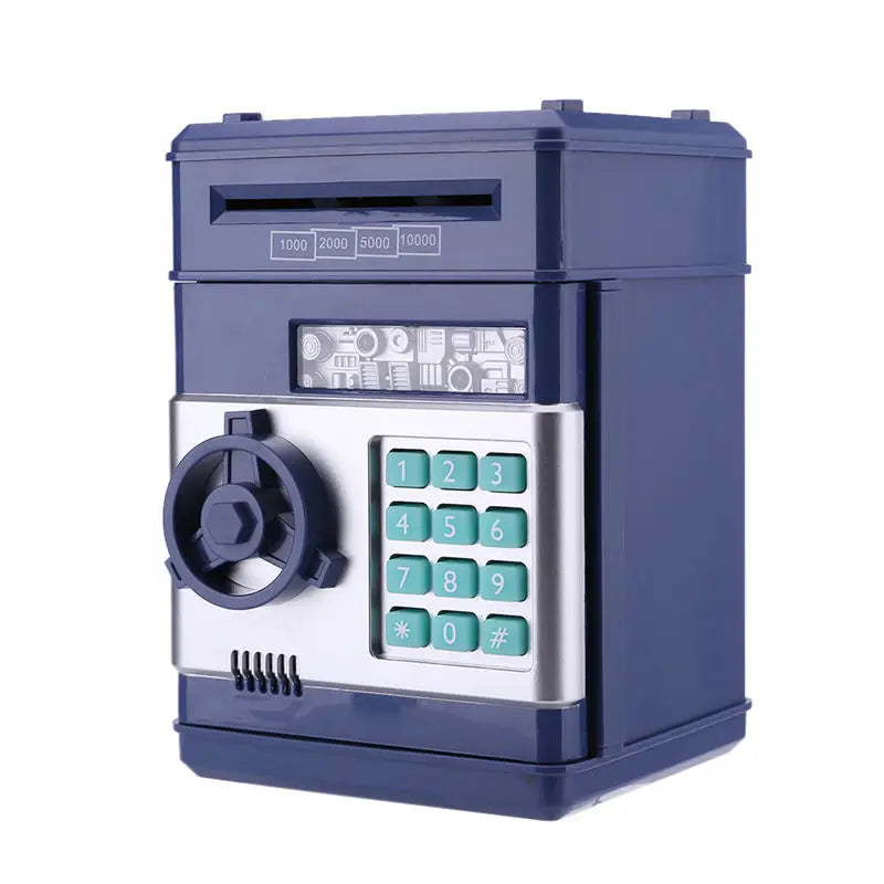 Electronic Piggy Bank Safe Money Box for Children Digital Coins Cash Saving Safe Deposit ATM Machine Birthday Gift for Kids