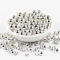 JHNBY Gold Plated Metal beads 2/3/4/5/6/8MM Round Iron Spacer Loose Beads For Jewelry Bracelets Necklace Making DIY Accessories
