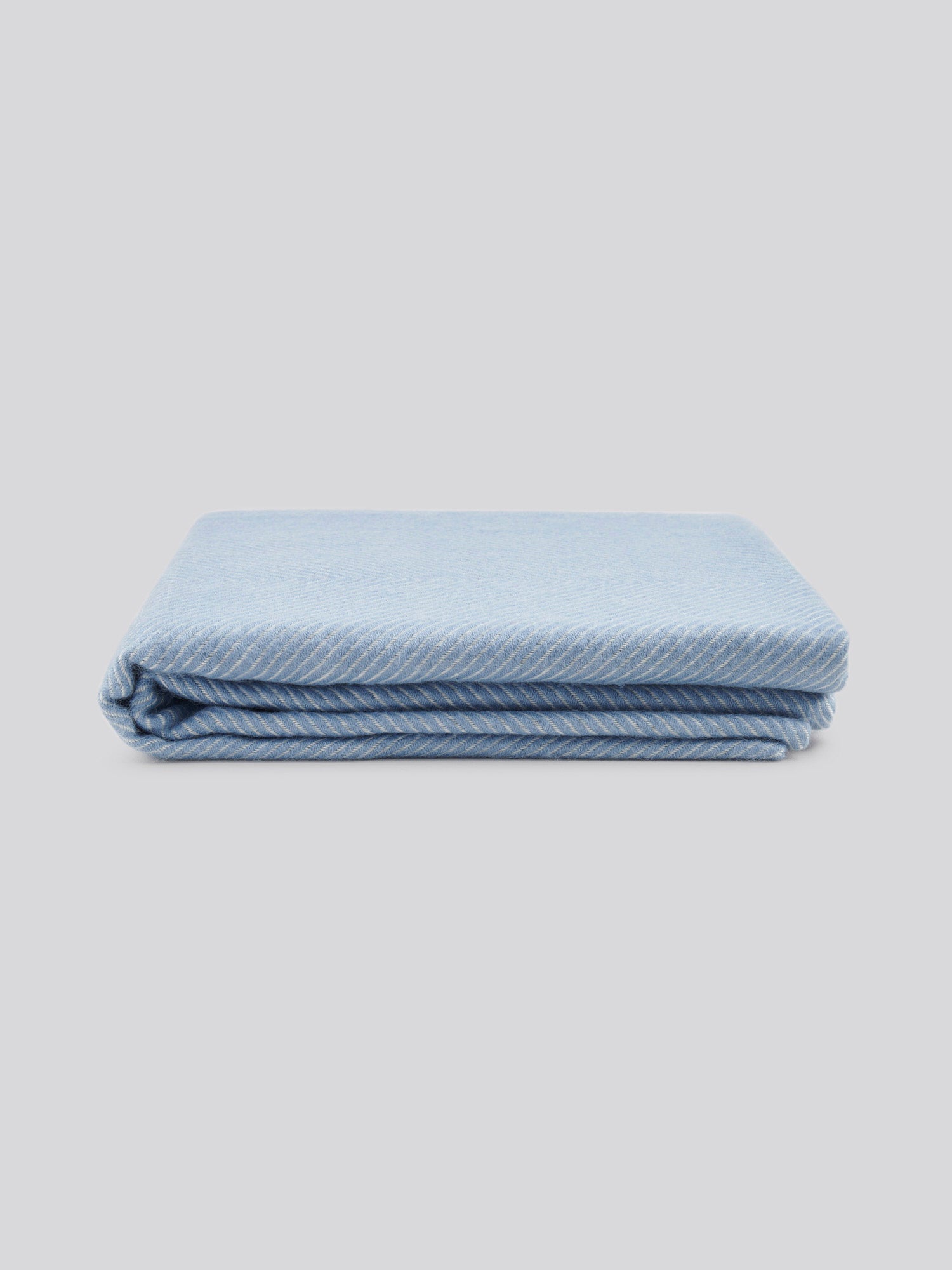 Luxury Herringbone Throw in Troposphere