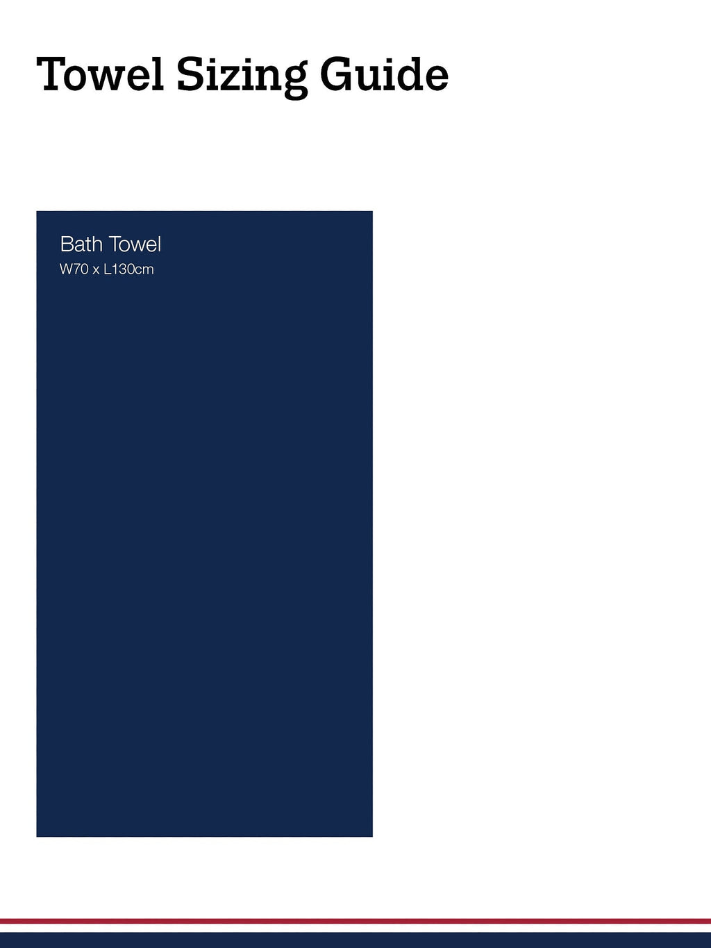 Pure Cotton Brand Stripe Towel Bale in Navy Iris