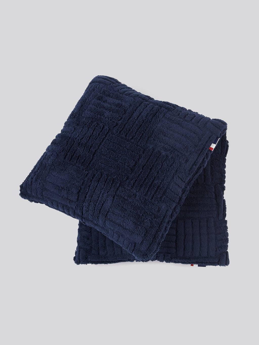 Premium Terrazzo Jacquard 2-Cushion Set in Navy Iris