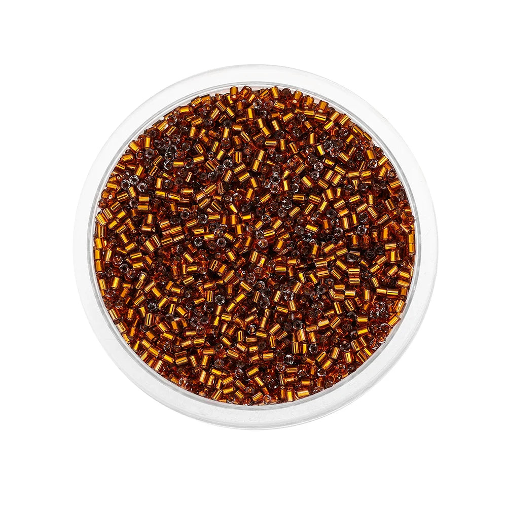 1000/1800Pcs 2mm Hexagon Czech Glass Cylindrical Loose Small Seed Needle Beads for DIY Bracelet Necklace Jewelry Making Supplies
