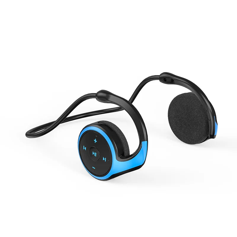 Wireless Headphones Bluetooth MP3 Player Headsets FM Radio On-Ear Comfort TF Card Slot Sport Wireless Earphones with Microphones