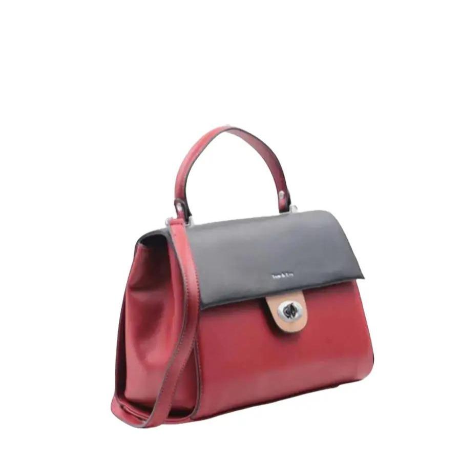 Bicolour handbag with flap 19G - 2889