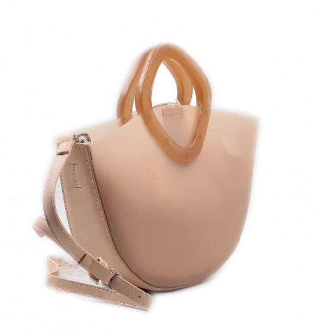 Handbags in the shape of a moon with inside pocket