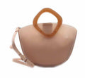 Handbags in the shape of a moon with inside pocket