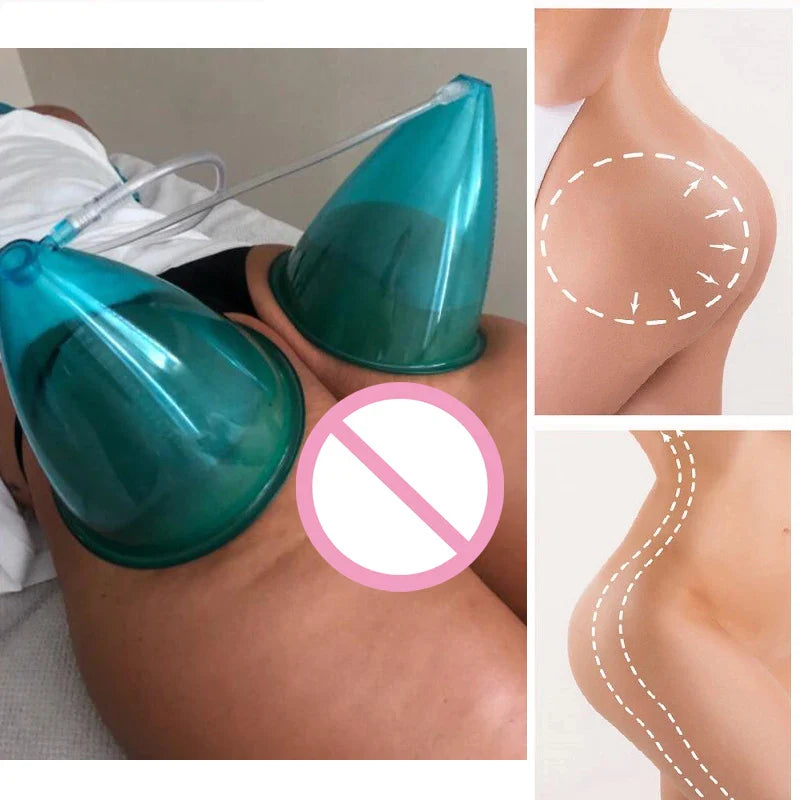 VamsLuna Brand New 24pcs Blue Cups BBL Suction Cup Machine Butt Colombien Lifting Vacuum Therapy Breast Enlargement Machine Kit