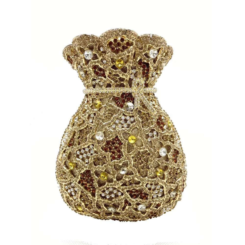 Luxury Women Evening Bag Party Crystal Clutches Purses