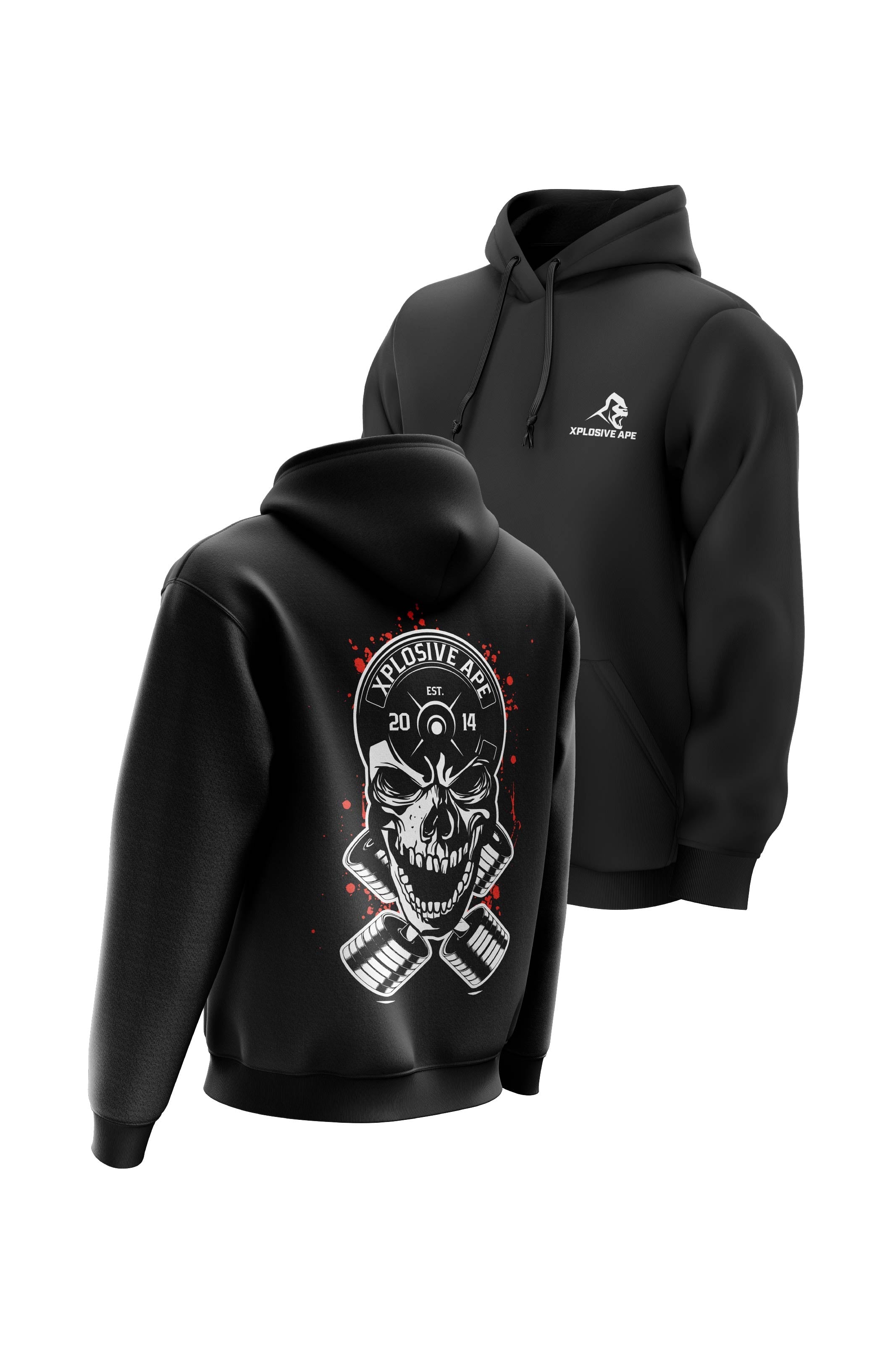 XAPE  Headplate Hoodie - Black