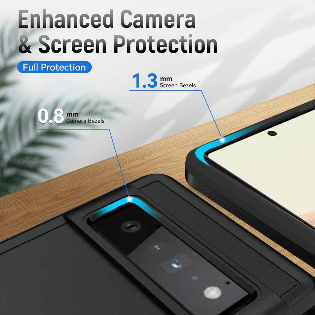 Heavy Duty Rugged Armor Shockproof Case For Google Pixel 8 7 6 Pro 6A 7A 8A Soft TPU Hard Plastic Protective Back Cover Fundas
