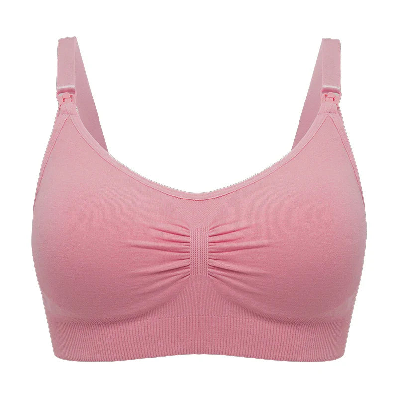 plus Size Seamless Nursing Bra for Women Breathable Maternity Push up Front Closure Underwear Adjustable Straps Wire-Free