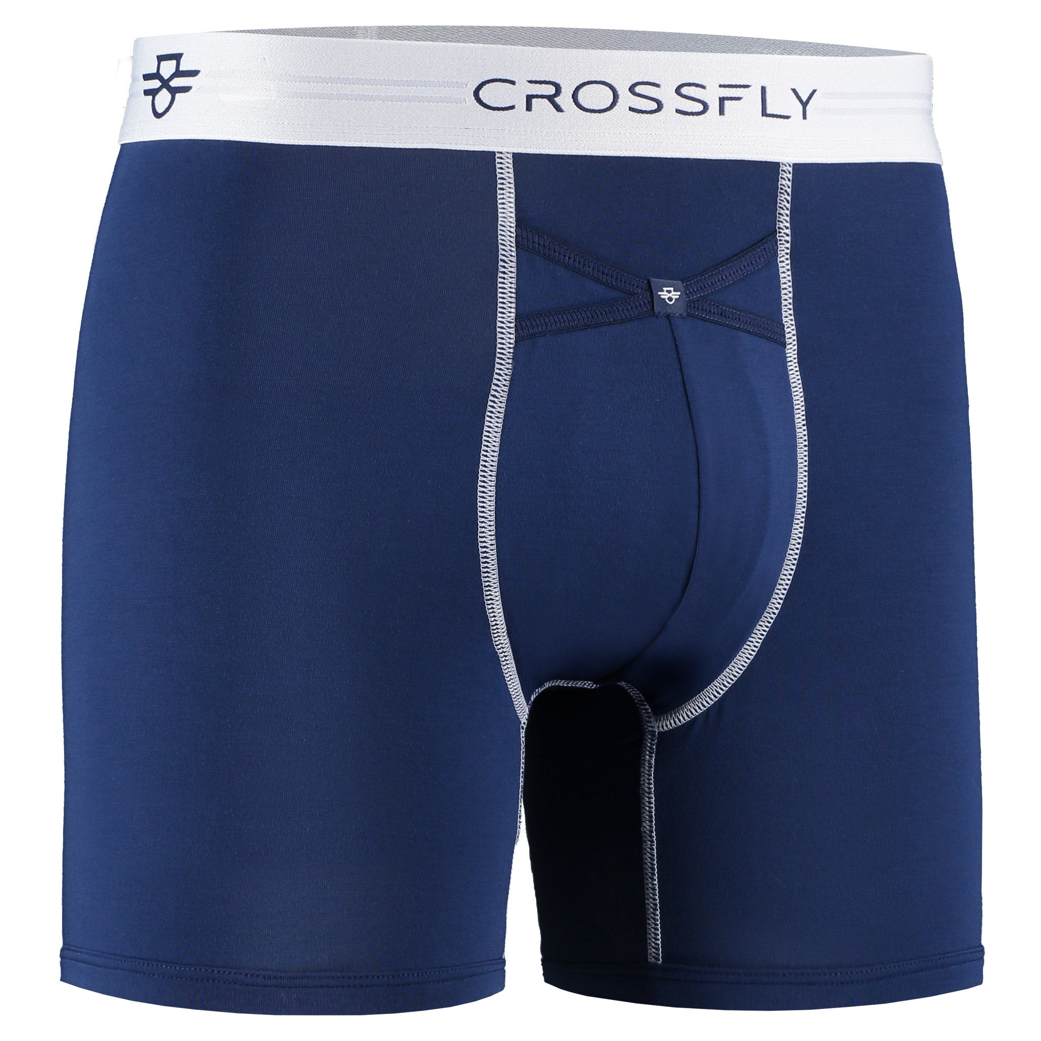 IKON X Men's 6" Boxers - Navy/White